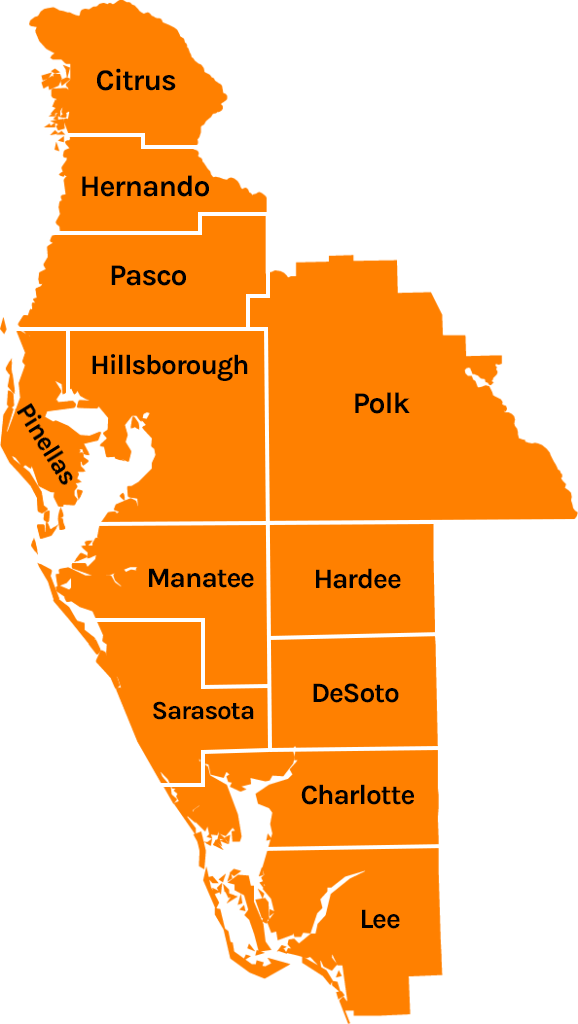 florida roofing service map