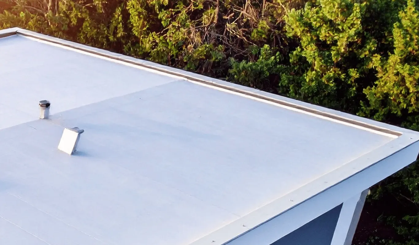 Flat roof repair by Charlie’s Roofing