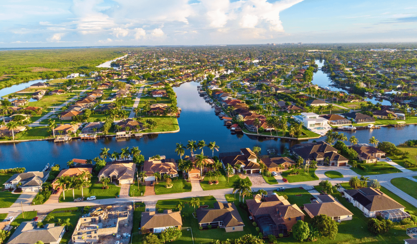 full tile roof replacement project completed on a waterfront home in Cape Coral, FL.