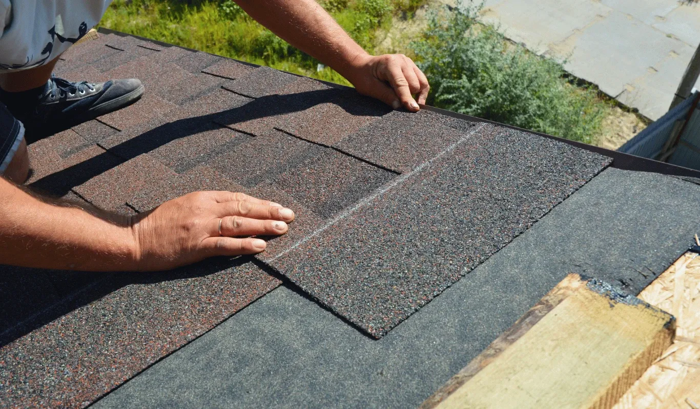 Roof replacement by Charlie's Roofing
