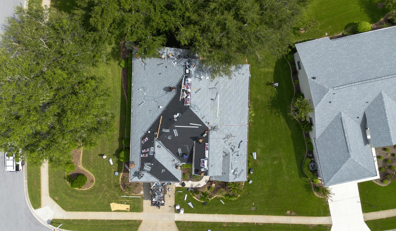 New shingle roof installation by Charlie&rsquo;s Roofing in Ocala, Florida