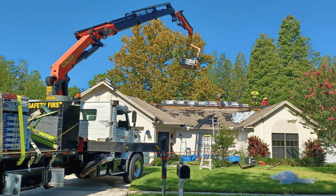 Full roof tear-off and install by Charlie&rsquo;s Roofing in Tampa, FL