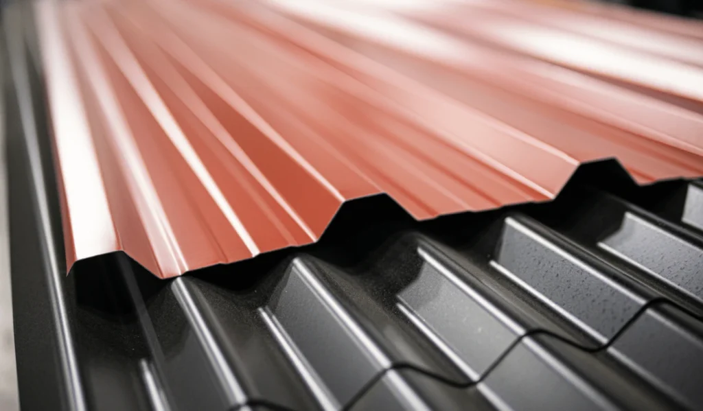 Metal roof installation by Charlie’s Roofing