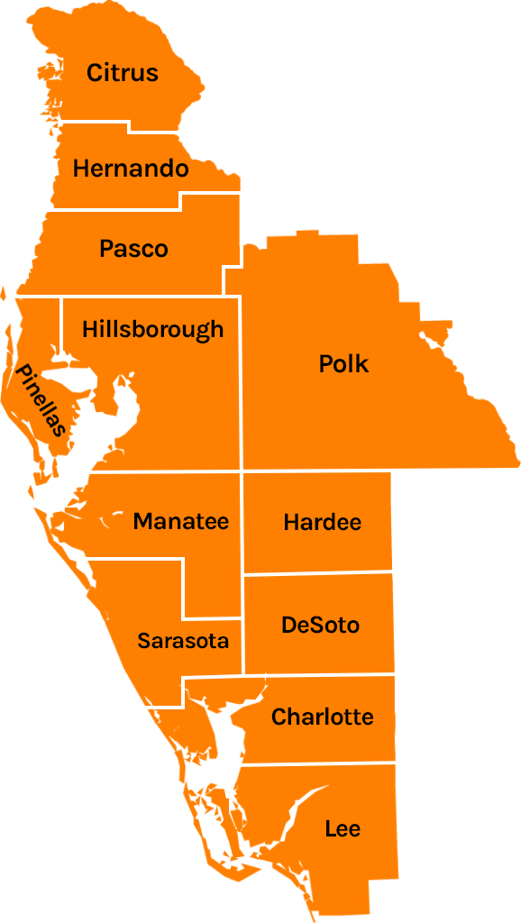 florida roofing service map