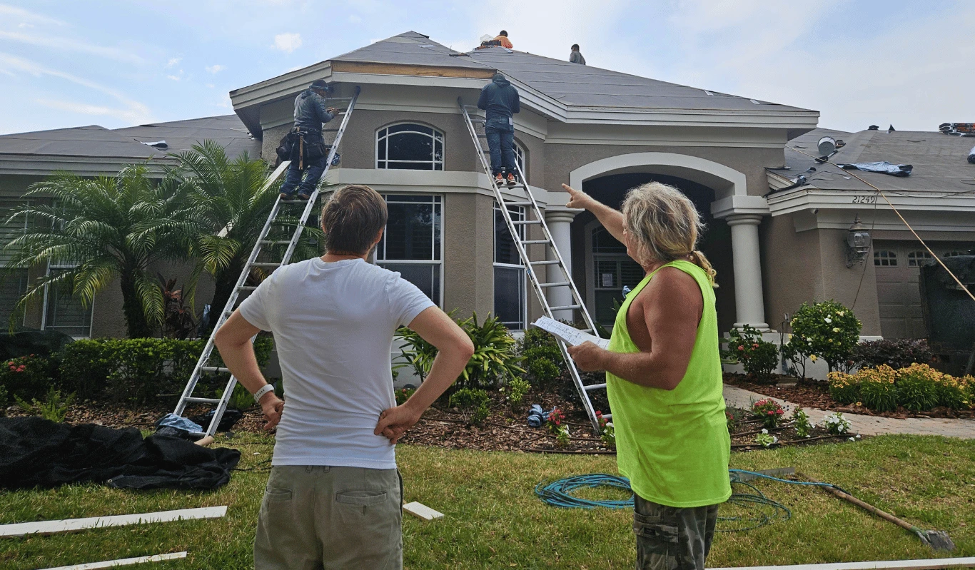 Roof replacement in Tampa by Charlie&rsquo;s Roofing using high-quality shingles